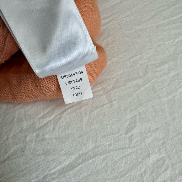 Athleta Womens Cabo Linen Joggers Peach Orange Drawstring Waist Size 10 Tall - Picture 9 of 15